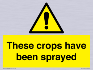 These crops have been sprayed
